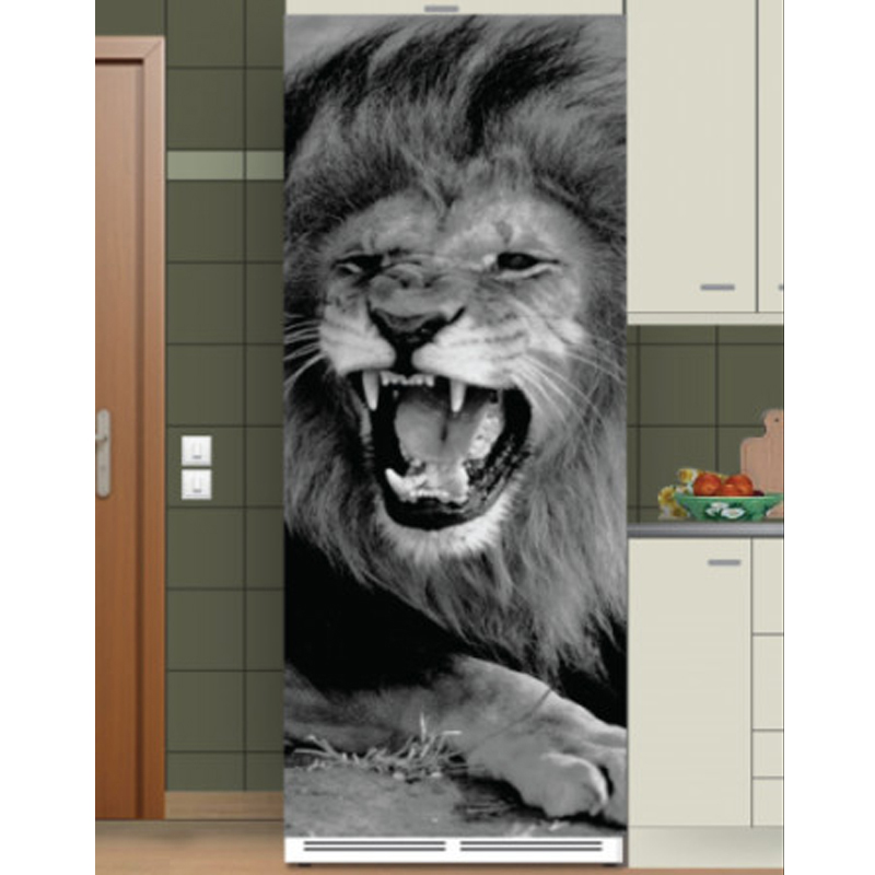 Αυτοκόλλητο ψυγείου με Άγριο λιοντάρι
